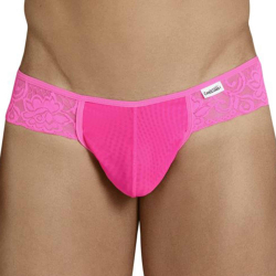 String Résille Dentelle Florale Rose CandyMan