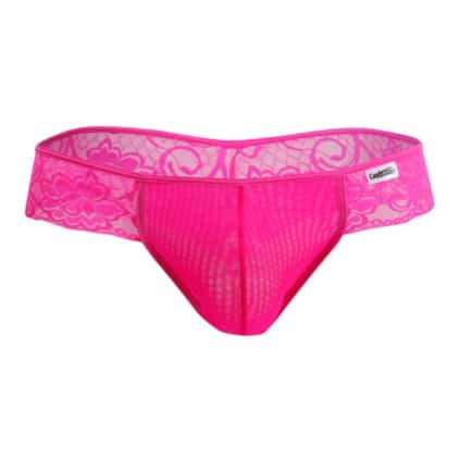 String Résille Dentelle Florale Rose CandyMan
