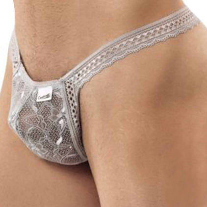 String Double Dentelle Gris CandyMan