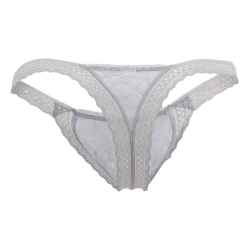 String Double Dentelle Gris CandyMan