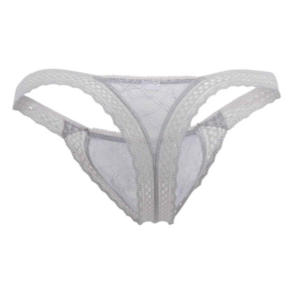 String Double Dentelle Gris CandyMan