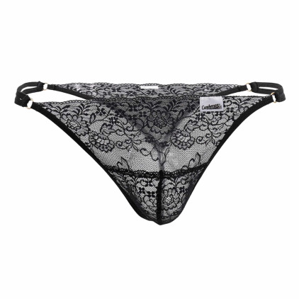String Dentelle Double Ficelle Noir CandyMan