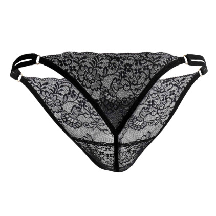 String Dentelle Double Ficelle Noir CandyMan