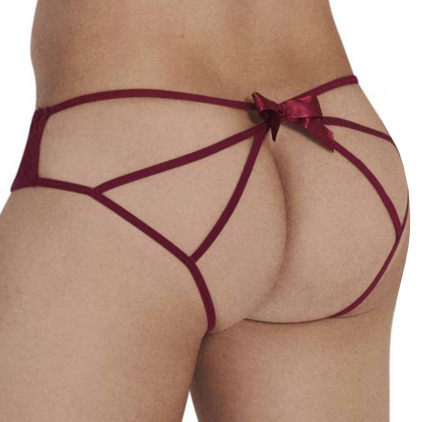 Jock Strap Bow Bordeaux CandyMan