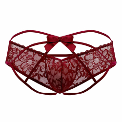 Jock Strap Bow Bordeaux CandyMan