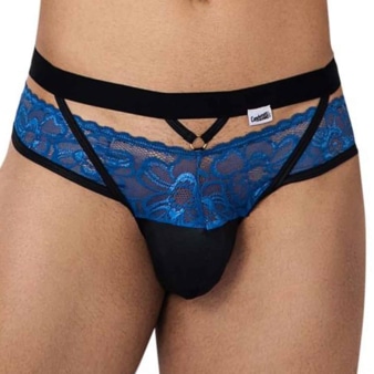 Jock Strap Dentelle Bleu CandyMan