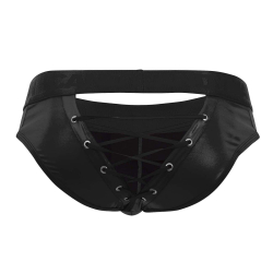 Slip à Lacets Noir CandyMan