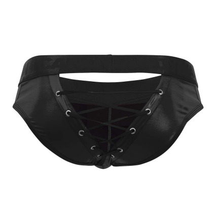 Slip à Lacets Noir CandyMan