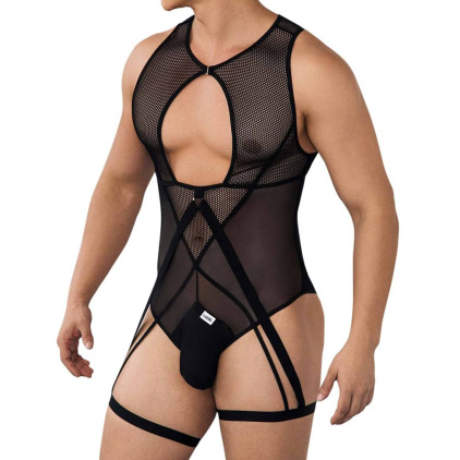 Body String Jarretière Résille Noir CandyMan