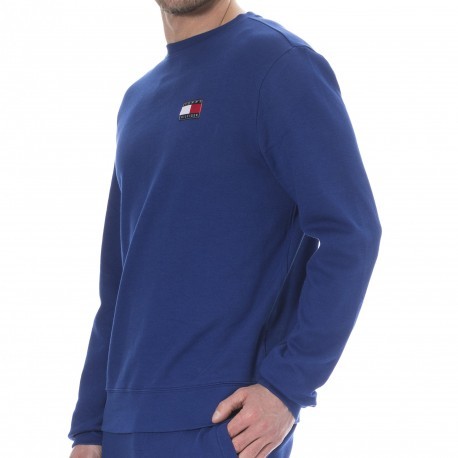 Tommy Hilfiger Sweat-Shirt Tommy 85 Coton Bio Bleu