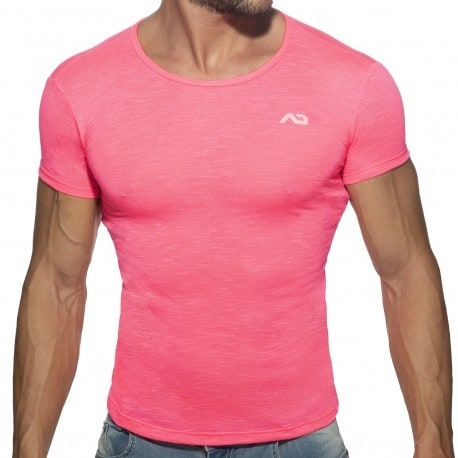 Addicted T-Shirt Flame Rose Fluo