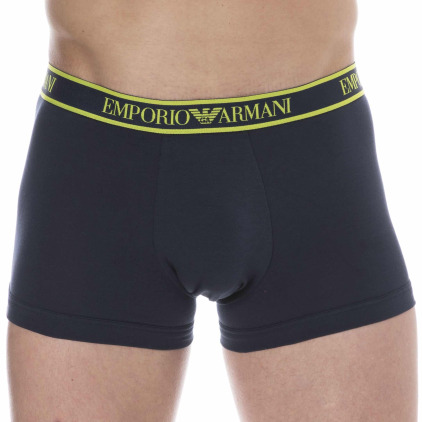 Emporio Armani Core Logoband Cotton Boxer Briefs - Navy - Yellow