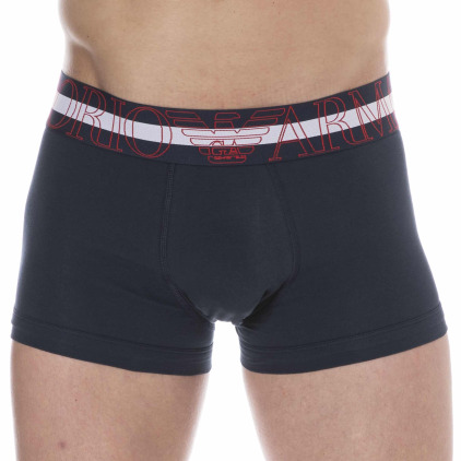 Emporio Armani Megalogo Cotton Boxer Briefs - Navy
