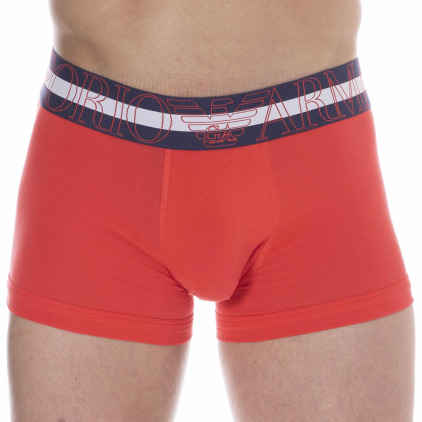 Emporio Armani Megalogo Cotton Boxer Briefs - Red