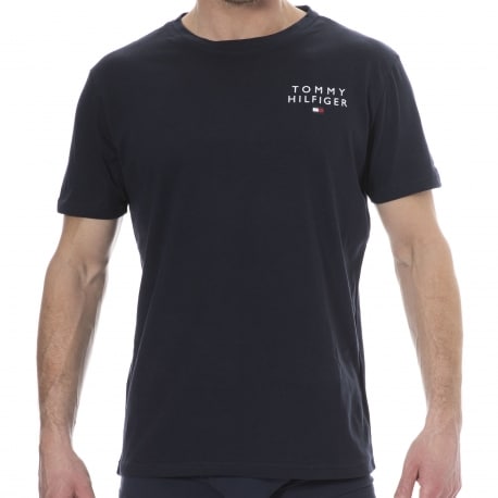 Tommy Hilfiger Embroidered Logo T-Shirt - Navy
