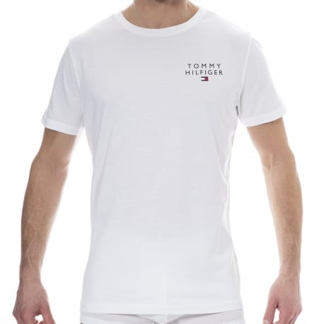 Tommy Hilfiger Embroidered Logo T-Shirt - White