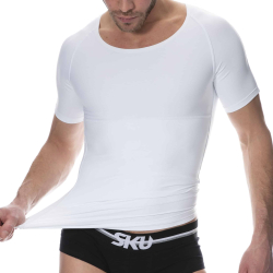 T-Shirt Compression Ferme Blanc SKU