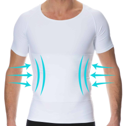 T-Shirt Compression Ferme Blanc SKU
