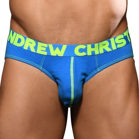 Andrew Christian Almost Naked Happy Briefs - Electric Blue