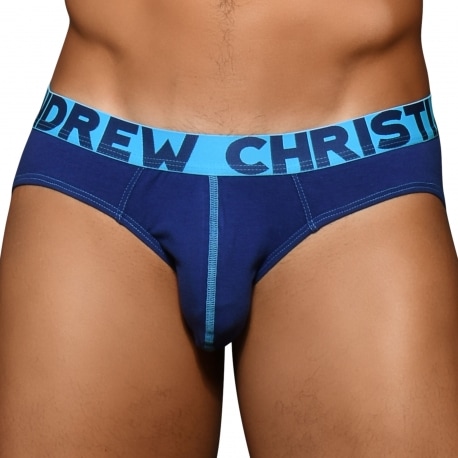 Andrew Christian Almost Naked Happy Briefs - Navy