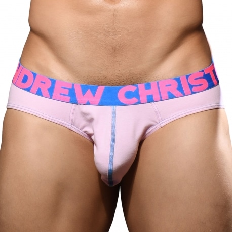 Andrew Christian Almost Naked Happy Briefs - Pink