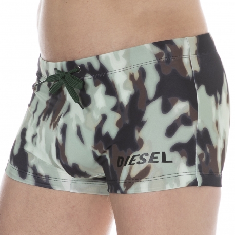 Diesel Camouflage Swim Trunks - Khaki