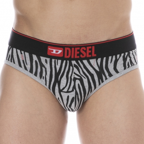 Diesel Denim Division Briefs - Grey Zebra