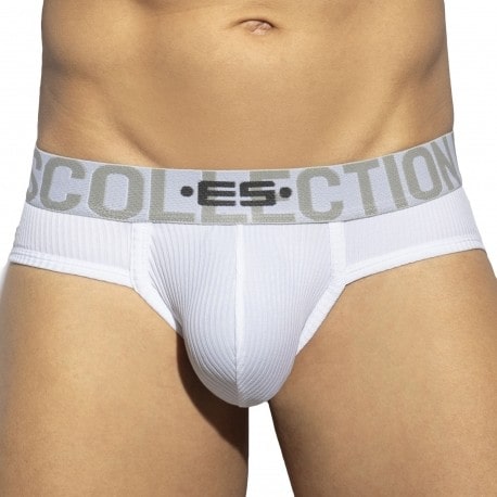 ES Collection Slip Recycled Rib Blanc