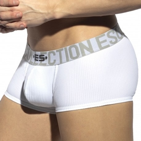 ES Collection Boxer Court Recycled Rib Blanc