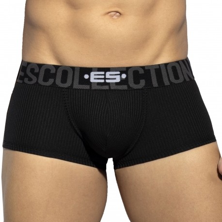 ES Collection Boxer Court Recycled Rib Noir