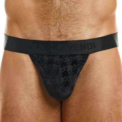 Modus Vivendi String Pied de Poule Noir