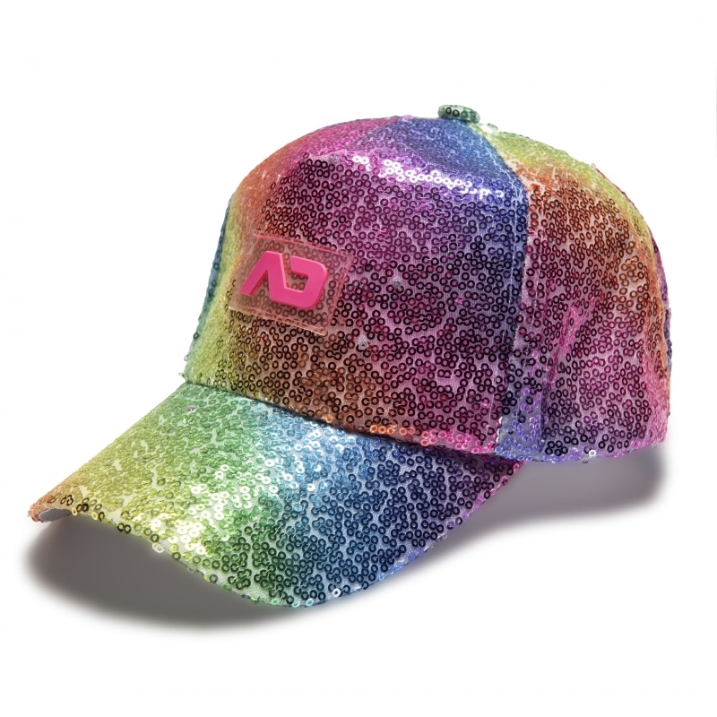 Casquette fluo Jaune avec sequin - Chapeaux pas cher