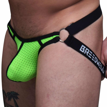 Breedwell Jock Strap Moneymaker Vert Fluo