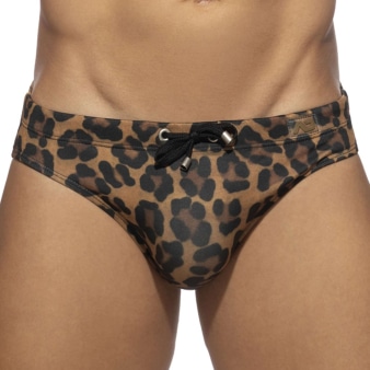 Slip de Bain Léopard Brun Addicted