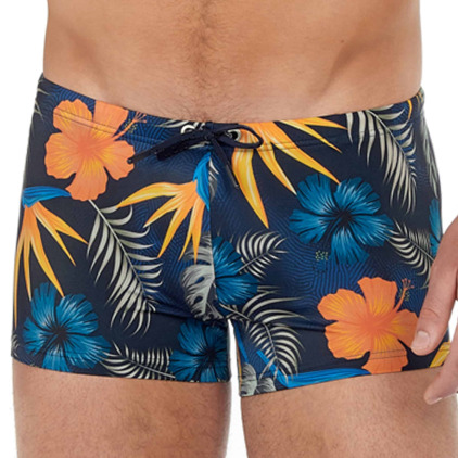 HOM Boxer de Bain Tiki Marine