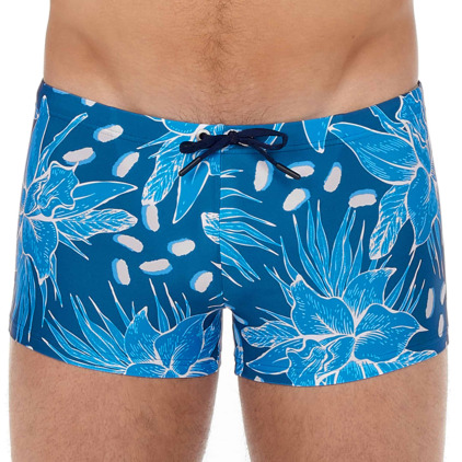 HOM Boxer de Bain Moorea Bleu