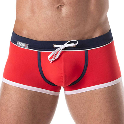 TOF Paris Boxer de Bain Holidays Rouge - Marine