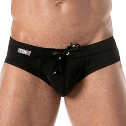 Slip de Bain Holidays Noir TOF Paris