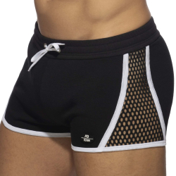 Short Mesh Striped Noir - Blanc AD Fetish