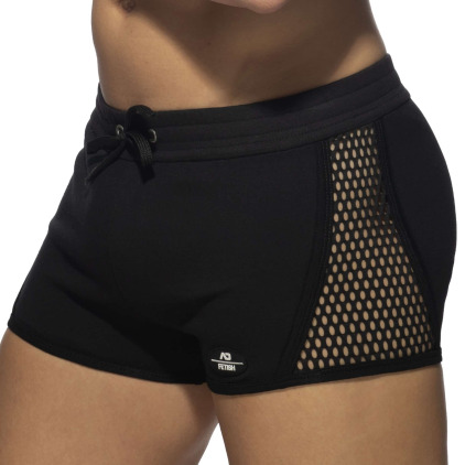 AD Fetish Short Mesh Striped Noir AD Fetish Short Mesh Striped Noir