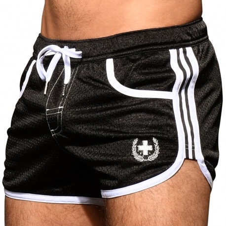 Andrew Christian Sports Mesh Swim Shorts - Black