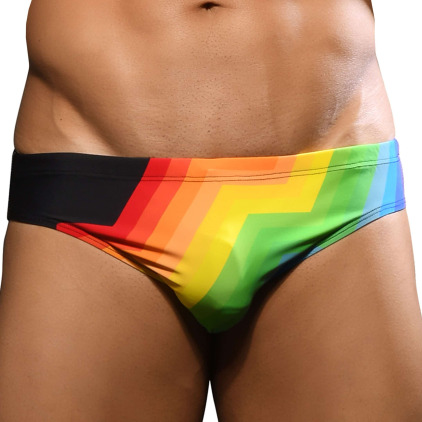 Andrew Christian Slip de Bain Pride Vision Arc-En-Ciel Andrew Christian Slip de Bain Pride Vision Arc-En-Ciel