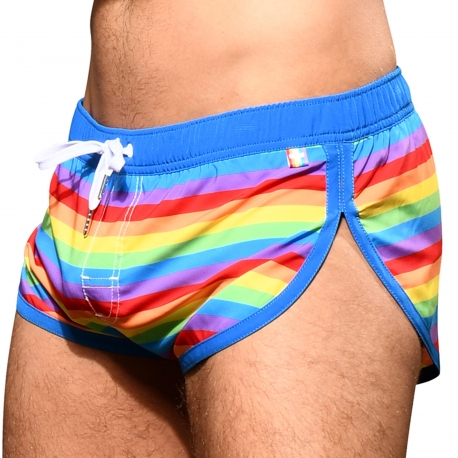 Andrew Christian Pride Swim Shorts - Rainbow