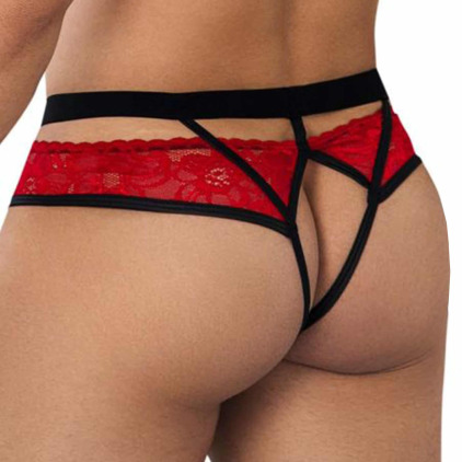 Jock Strap Dentelle Rouge CandyMan