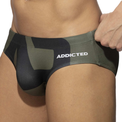 Slip de Bain AD Logo Kaki Addicted