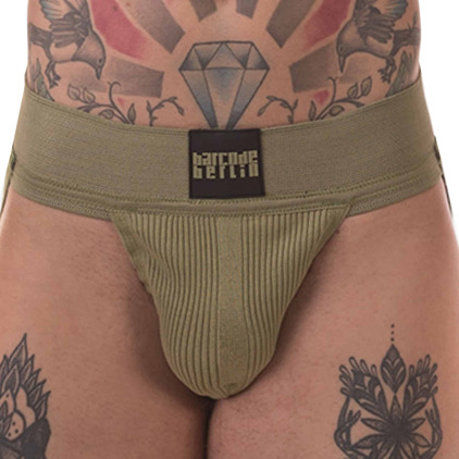 Barcode Jock Strap Sergey Pop Kaki Barcode Jock Strap Sergey Pop Kaki