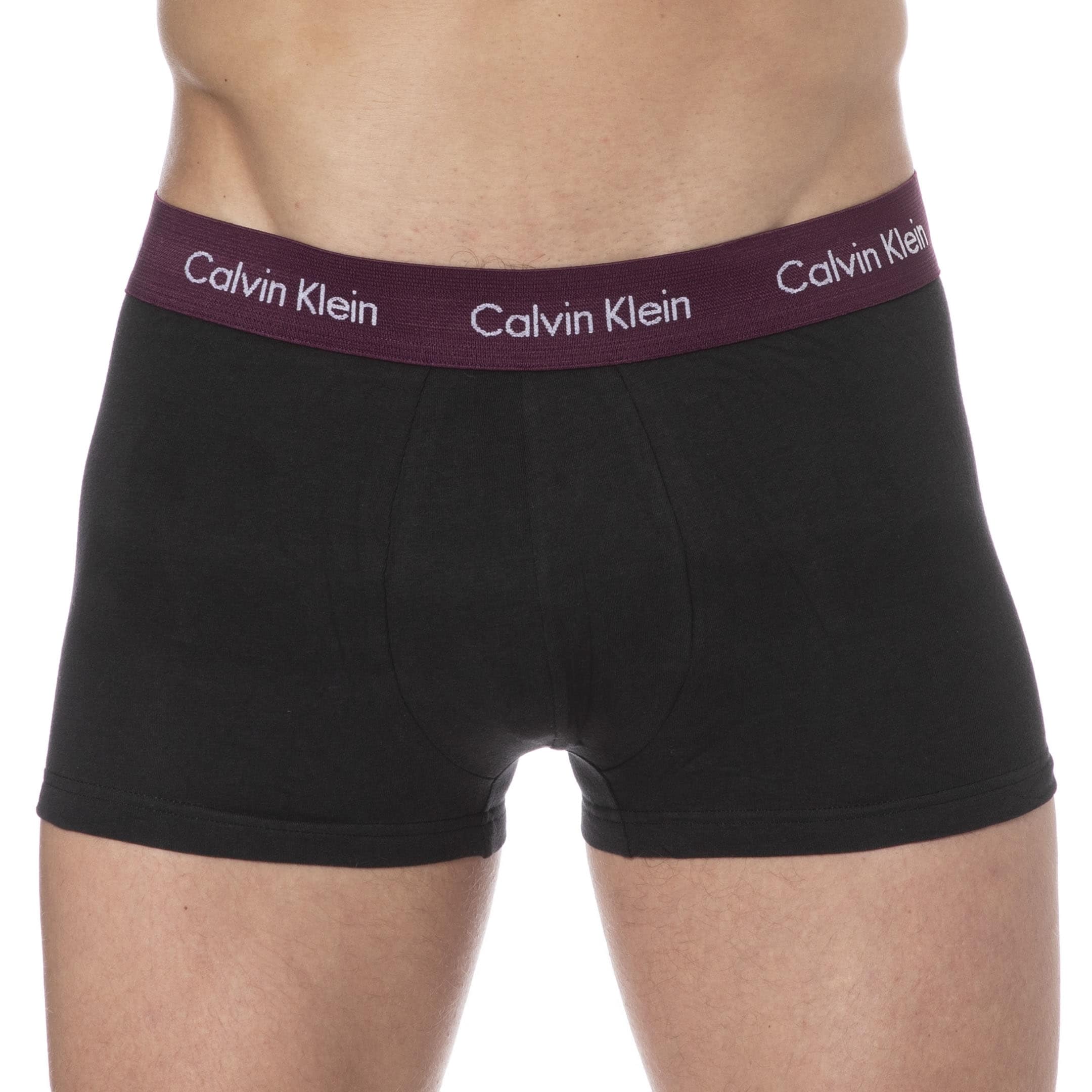 nicht Groet Componeren Calvin Klein Cotton Stretch Boxer Briefs - Black - Burgundy | INDERWEAR