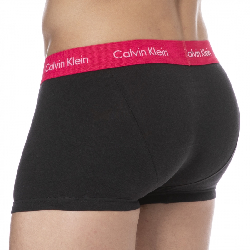 Calvin Klein Cotton Stretch Boxer Briefs - Black - Red | INDERWEAR