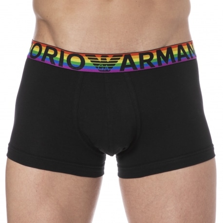 Emporio Armani Rainbow Boxer Briefs - Black