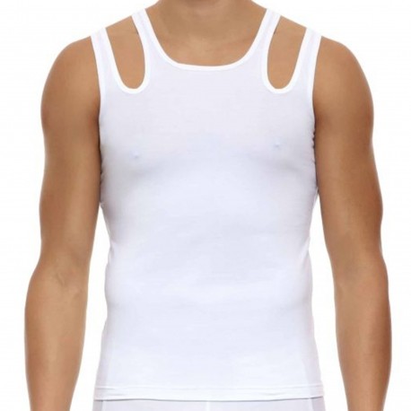 JMR Men Tank Tops 100% Cotton White Sleeveless Undershirts Tagless Ribbed  Slim Fit Muscle Tank Top with Scoop Neckline (3-Pack-White, Medium) at   Men's Clothing store